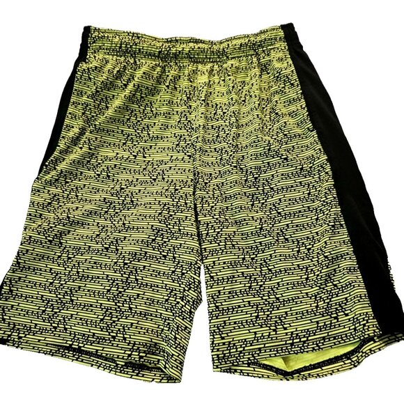 Tek Gear Dry Tek Basketball Running Gym Shorts Neon Green Boys Size 14/16 - Picture 1 of 3